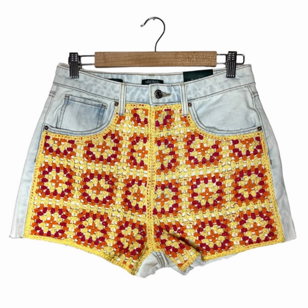 COPY - Wild Fable Crochet Jean Shorts